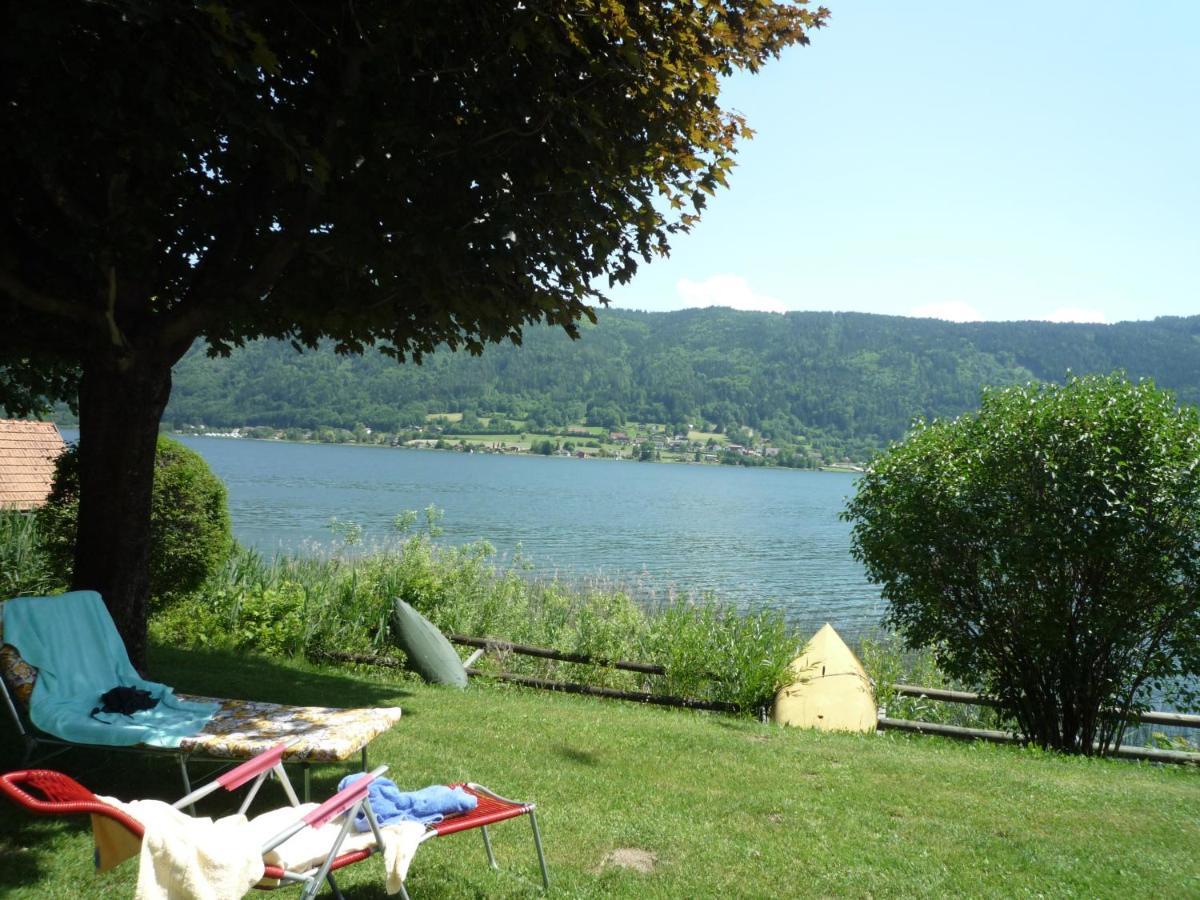 Maren Seeblick Appartement Haus Haensel&Gretel Direkt Am Ossiacher See Mit Hallenbad Stiegl Kültér fotó