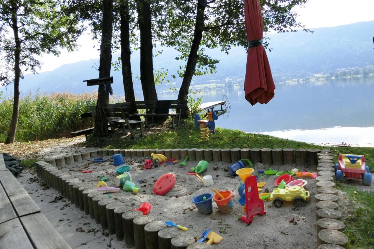 Maren Seeblick Appartement Haus Haensel&Gretel Direkt Am Ossiacher See Mit Hallenbad Stiegl Kültér fotó