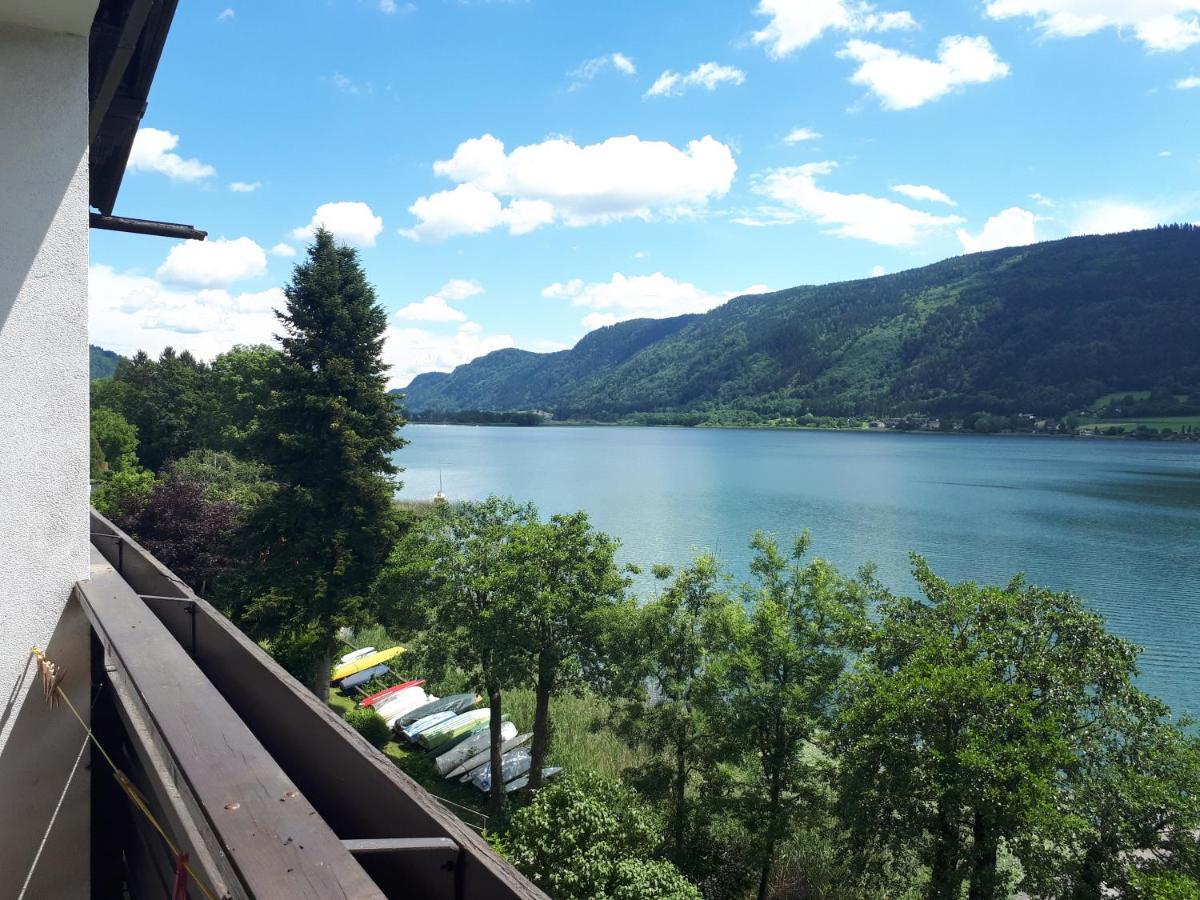 Maren Seeblick Appartement Haus Haensel&Gretel Direkt Am Ossiacher See Mit Hallenbad Stiegl Kültér fotó