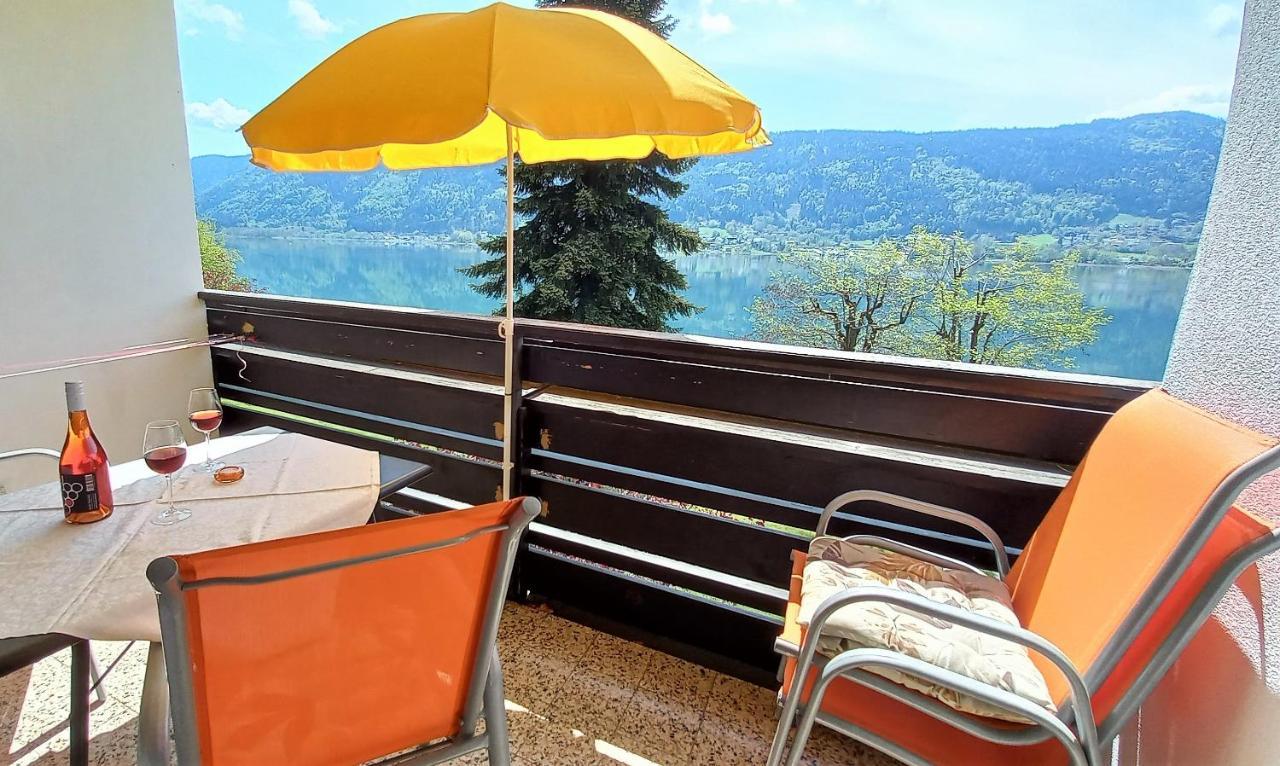 Maren Seeblick Appartement Haus Haensel&Gretel Direkt Am Ossiacher See Mit Hallenbad Stiegl Kültér fotó