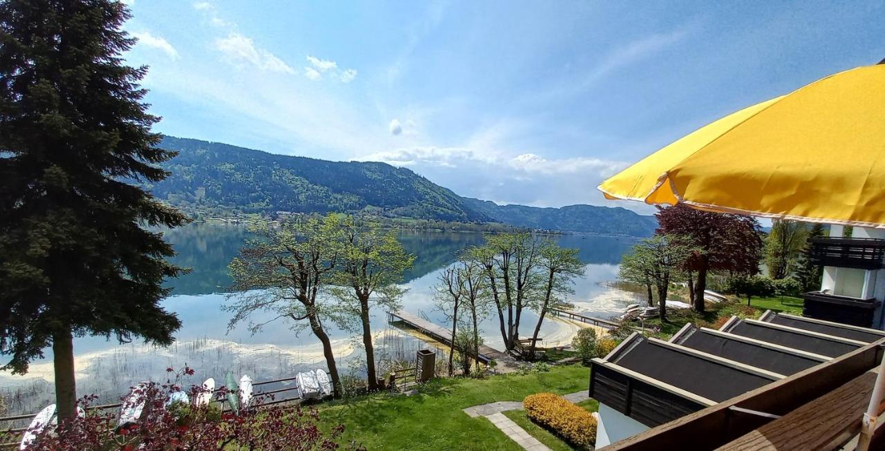 Maren Seeblick Appartement Haus Haensel&Gretel Direkt Am Ossiacher See Mit Hallenbad Stiegl Kültér fotó