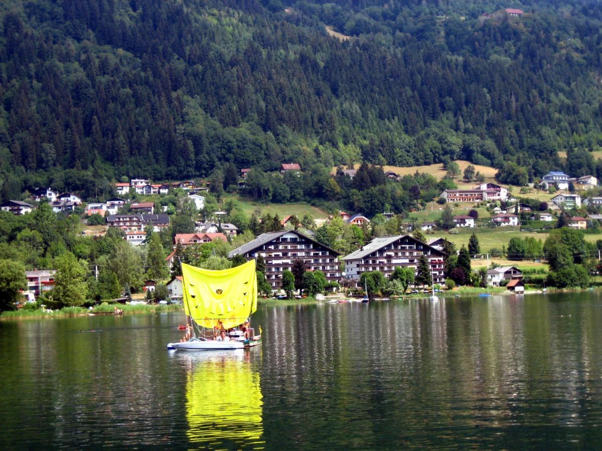 Maren Seeblick Appartement Haus Haensel&Gretel Direkt Am Ossiacher See Mit Hallenbad Stiegl Kültér fotó