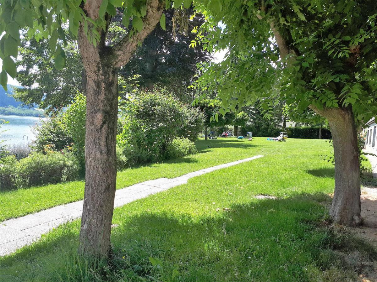 Maren Seeblick Appartement Haus Haensel&Gretel Direkt Am Ossiacher See Mit Hallenbad Stiegl Kültér fotó