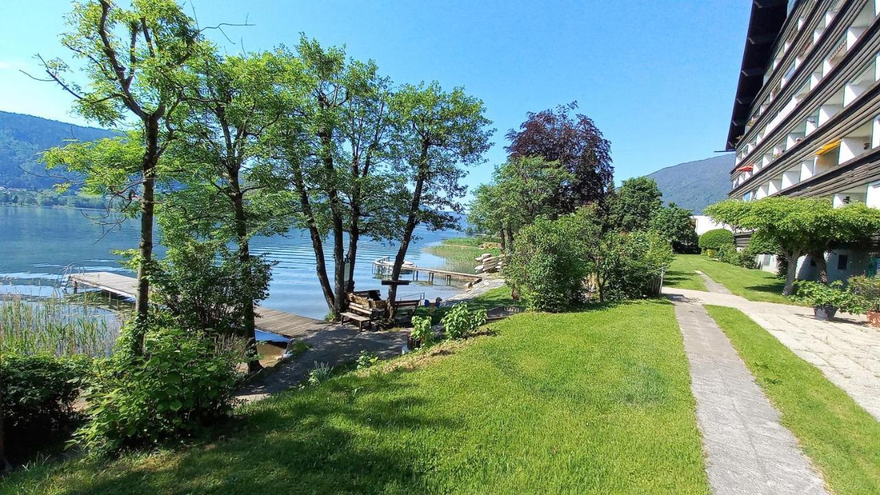 Maren Seeblick Appartement Haus Haensel&Gretel Direkt Am Ossiacher See Mit Hallenbad Stiegl Kültér fotó